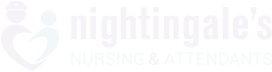 Nightingale's Nursing Logo with a heart shape